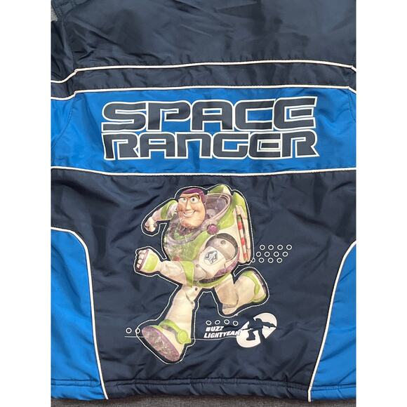 Toy Story 3 Boys Kid 8 Navy Blue SpaceRanger FullZipper Pockets DetachableHood - Picture 8 of 10